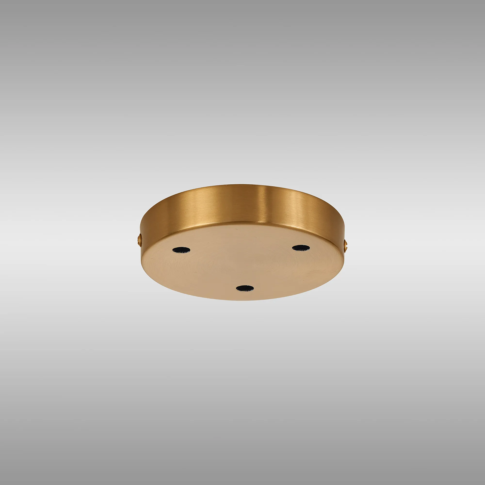 Hayes 3 Hole 12cm Round Ceiling Plate Brass D0827BR  Deco Hayes Brass